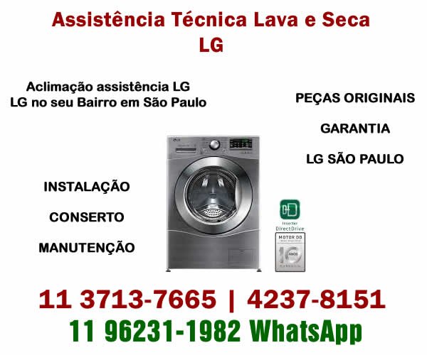 Assistência lava e seca Lg