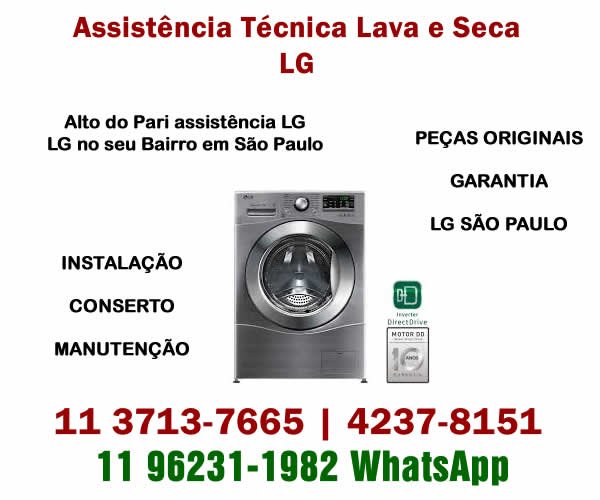 Assistência lava e seca Lg