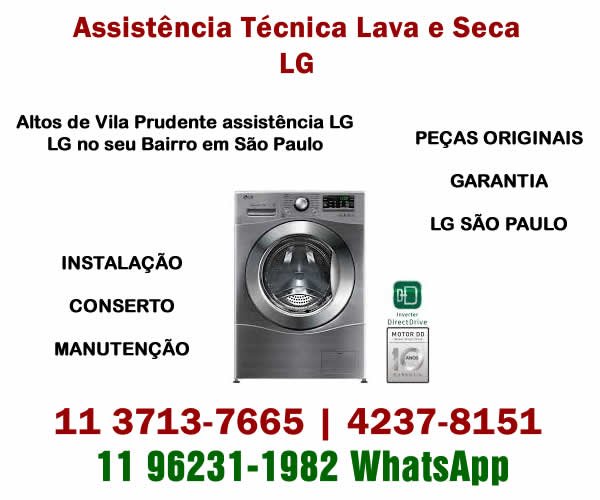 Assistência lava e seca Lg